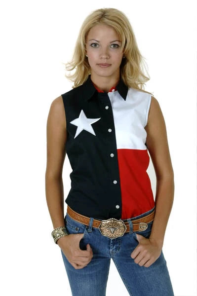Roper Pieced Texas Flag (Multi) - Women's Sleeveless Shirt