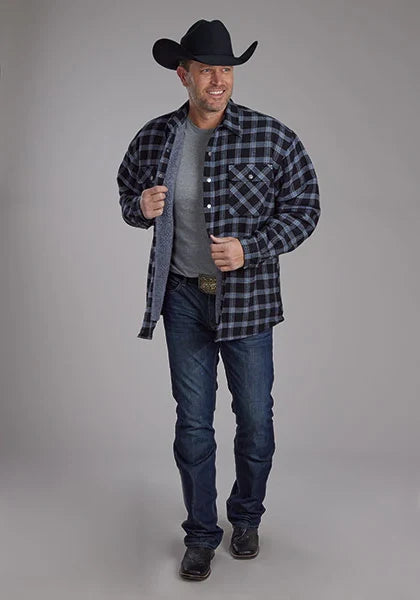 Roper 2205 Flannel (Black) - Men's Shirt Jacket