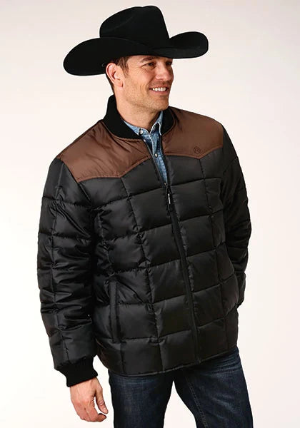 Roper 1473 Poly Filled (Brown/Black) - Men's Jacket