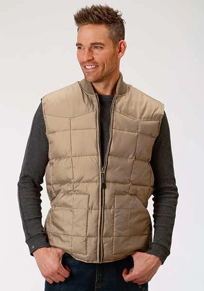 Roper 1473 Poly Filled (Khaki) - Men's Vest