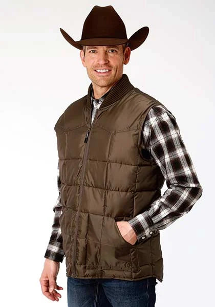 Roper 1473 Poly Filled (Brown) - Men's Vest