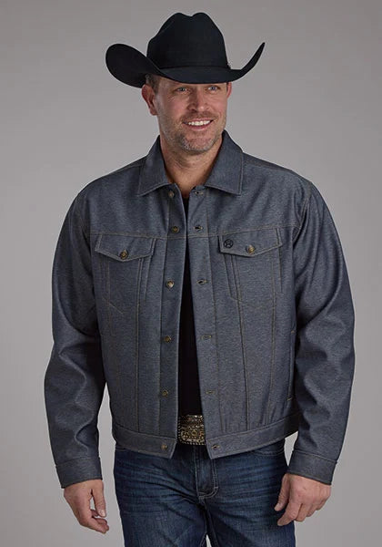 Roper 2252 Denim Look (Blue) - Men's Softshell Jacket