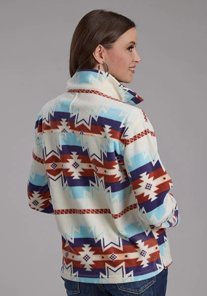 Roper 2322 Aztec (White) - Women's Fleece Pullover