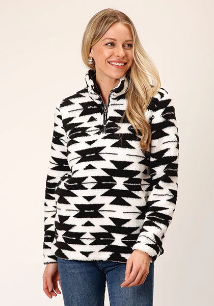 Roper 1820 Aztec (Black) - Women's Fleece Pullover