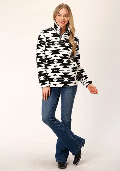 Roper 1820 Aztec (Black) - Women's Fleece Pullover