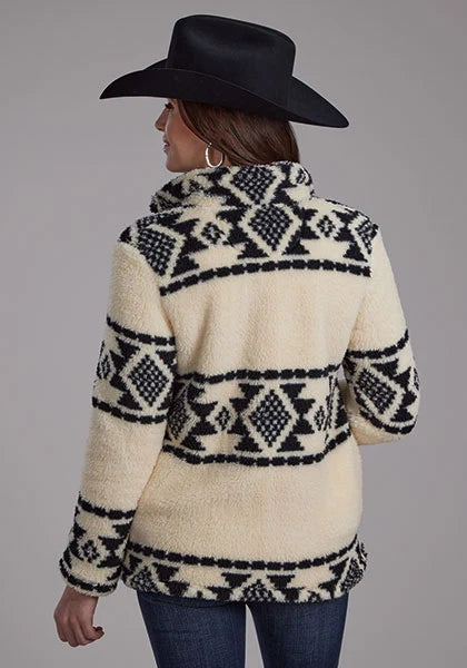 Roper 2260 Aztec (Cream) - Women's Fleece Pullover
