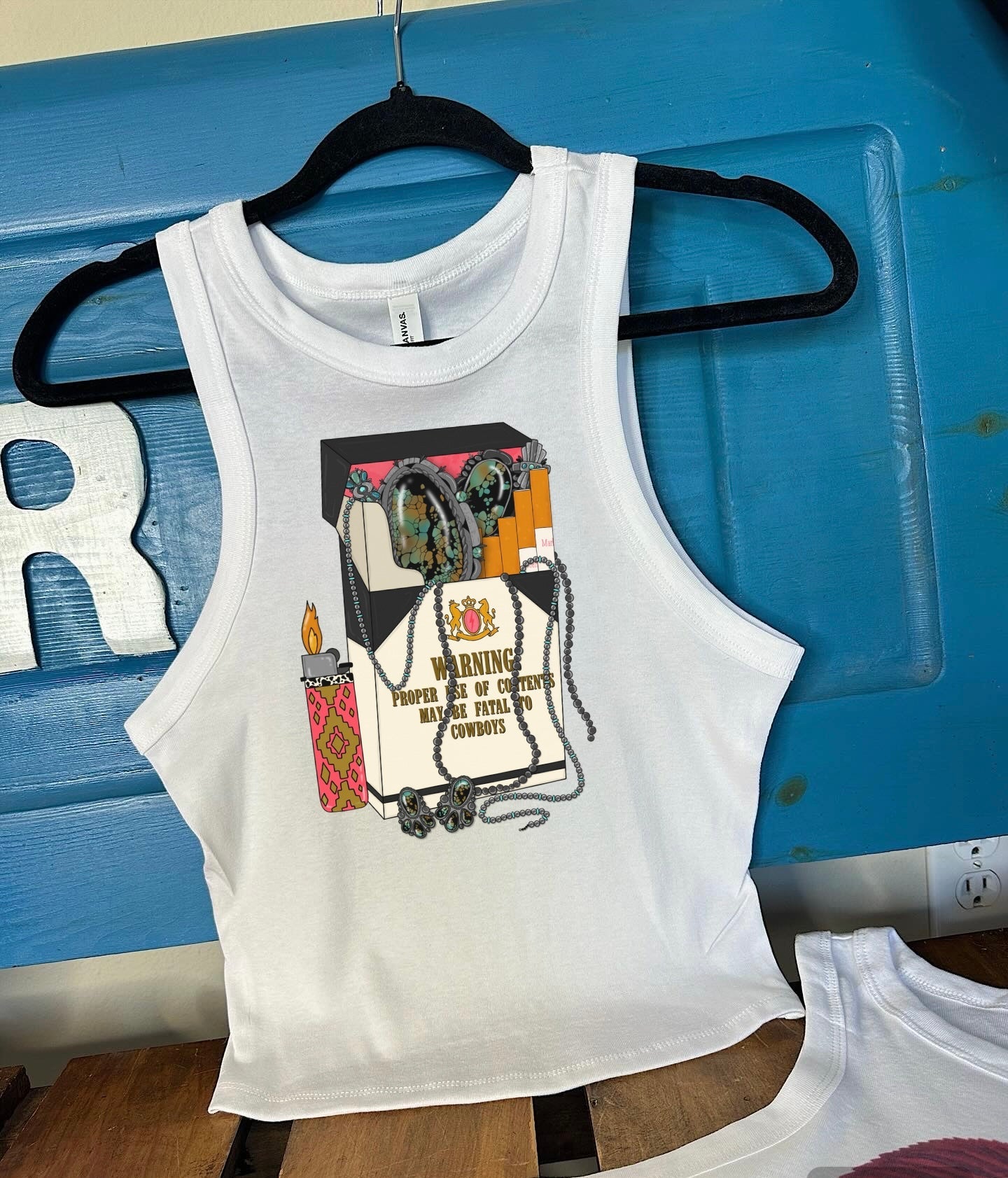 Fatal To Cowboys Cropped Tank