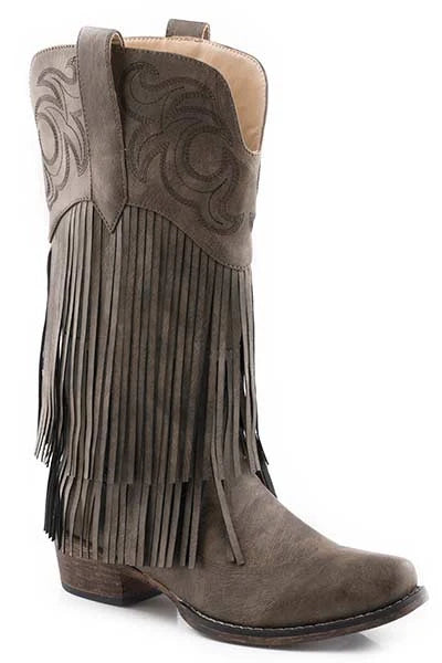 Roper Rickrack (Brown) - Women's Cowgirl Boot