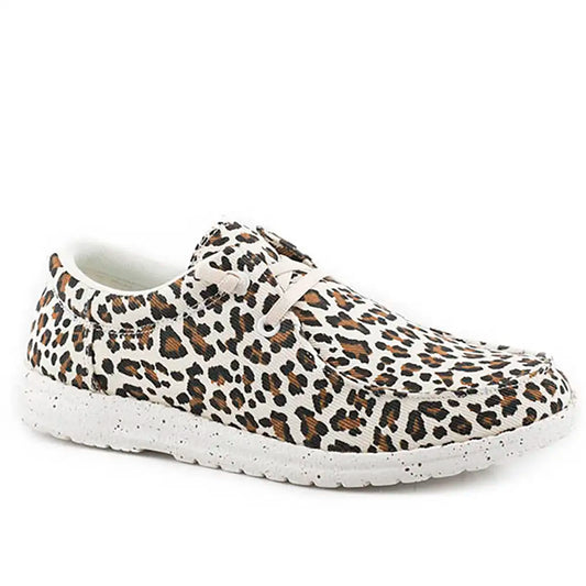Roper Hang Loose Leopard Slip-On (Cream)- Women's Fashion Sneaker