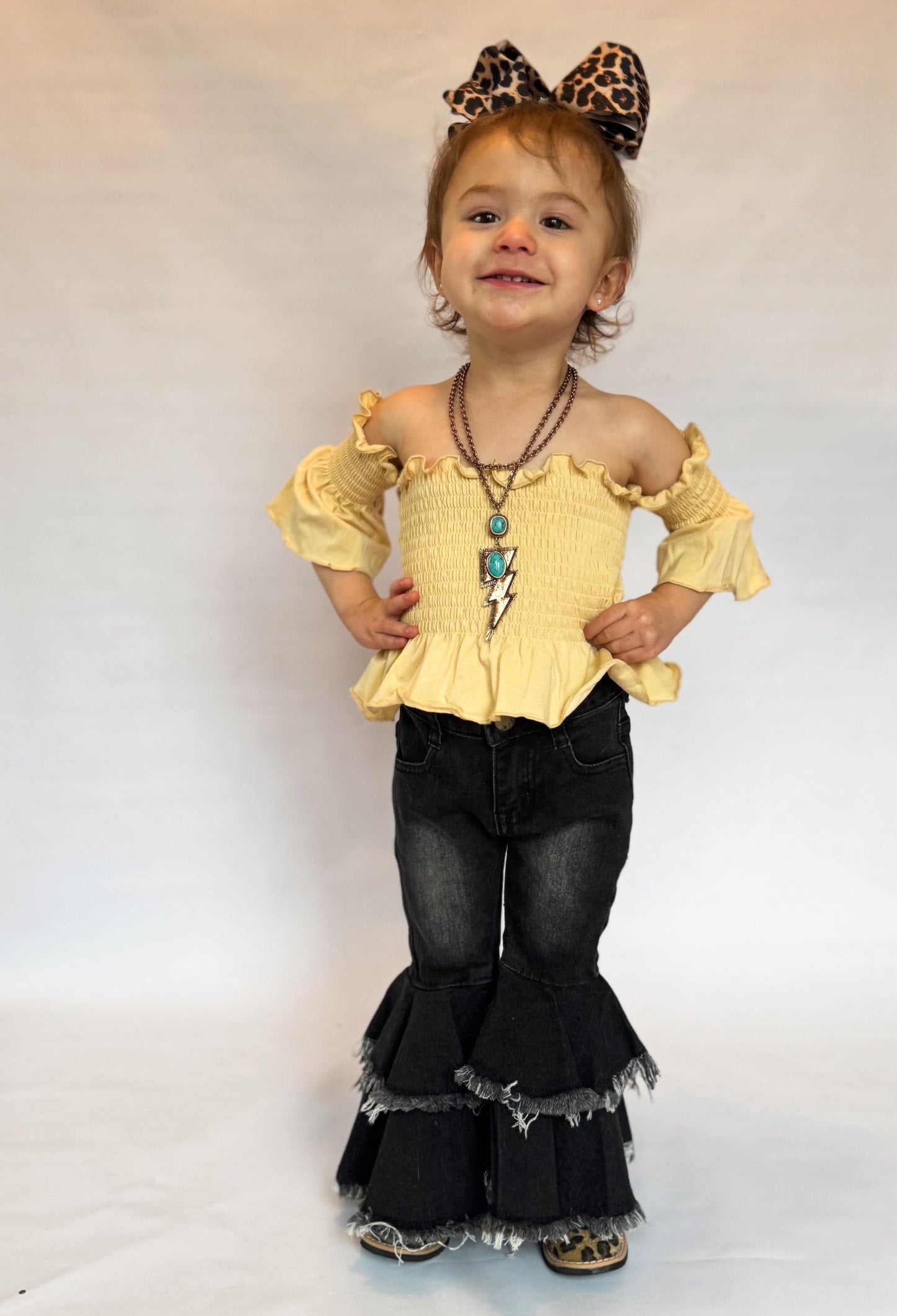 Large Lightning Bolt Stone Necklace