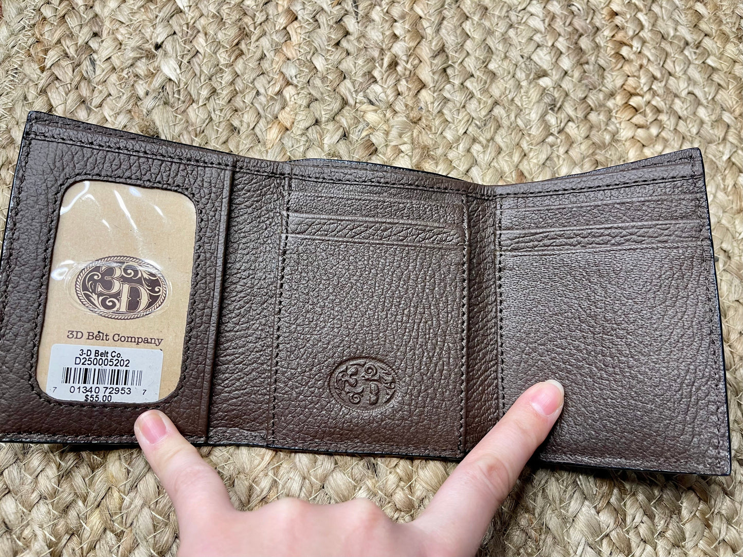 Blue Aztec Tri-Fold Wallet