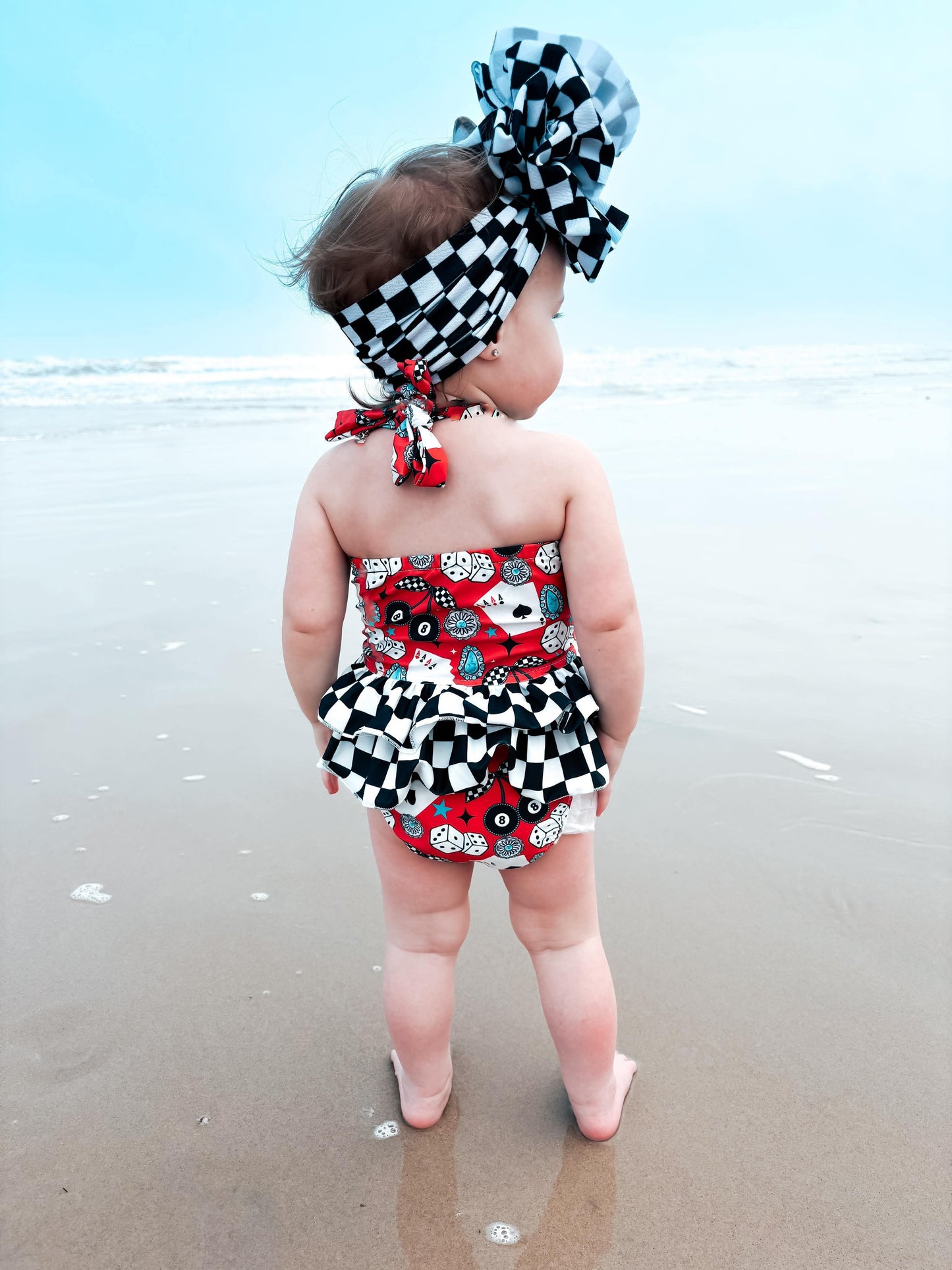 Cowgirl Luck Ruffled Swim Suit (FINAL SALE)