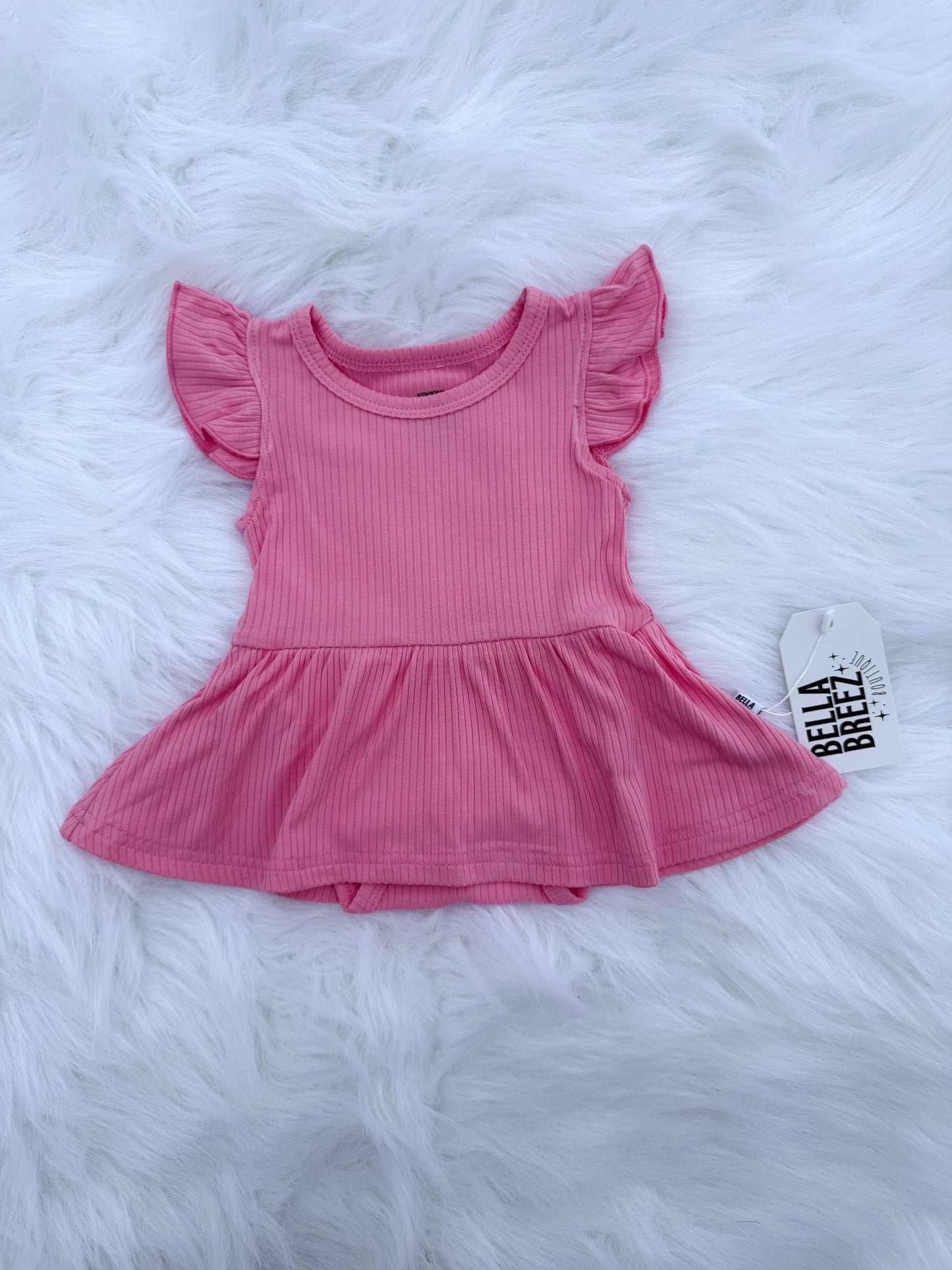 Ballerina Pink Bamboo Skirted Romper