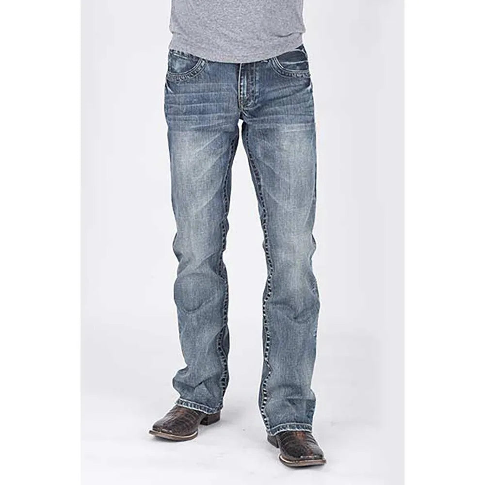 Tin Haul Guy's Jean (Medium Wash) - Men's Bootcut Jeans (Closeout)