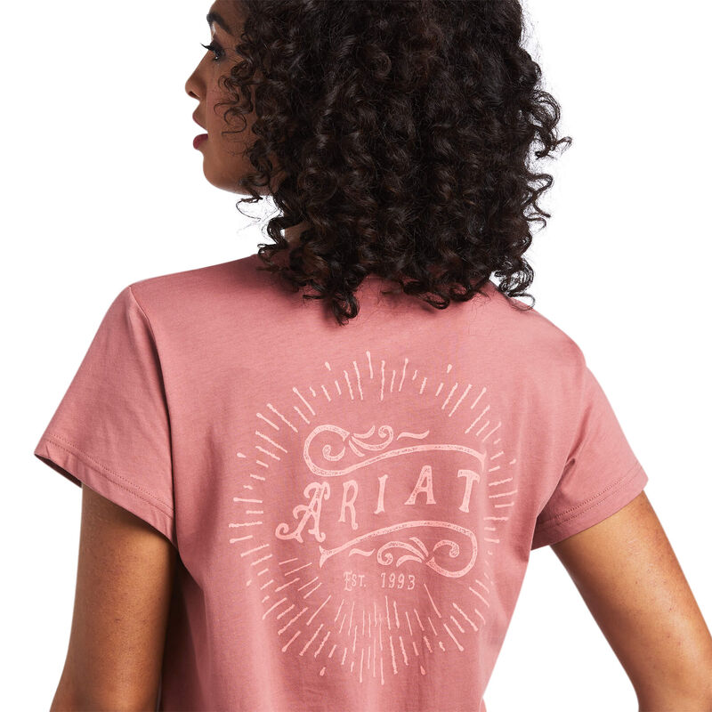 REAL Vintage Sunburst Tee- Antique Rubia