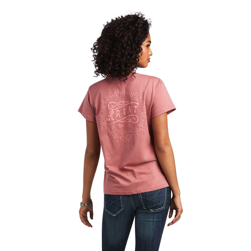 REAL Vintage Sunburst Tee- Antique Rubia