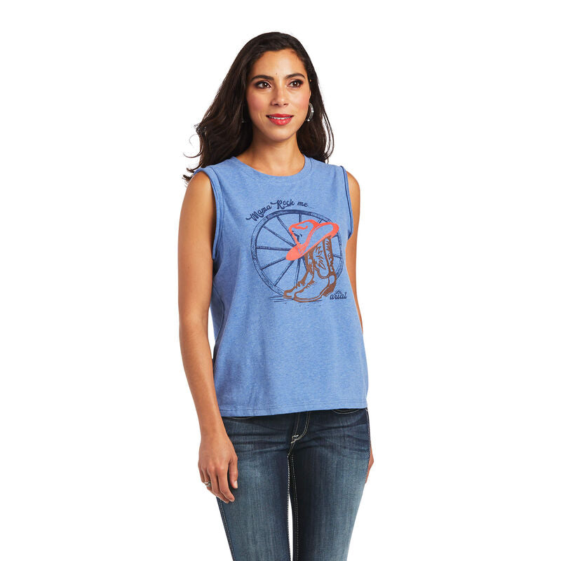 Ariat Mama Tee- REYKJAVIK BLUE