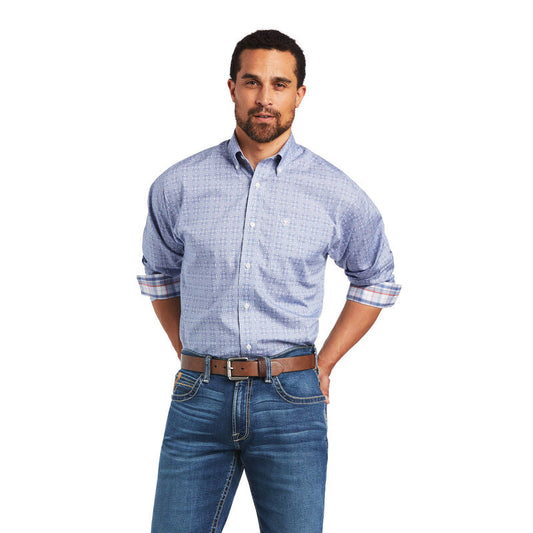 Wrinkle Free Noel Classic Fit Shirt-BELLA BLUE