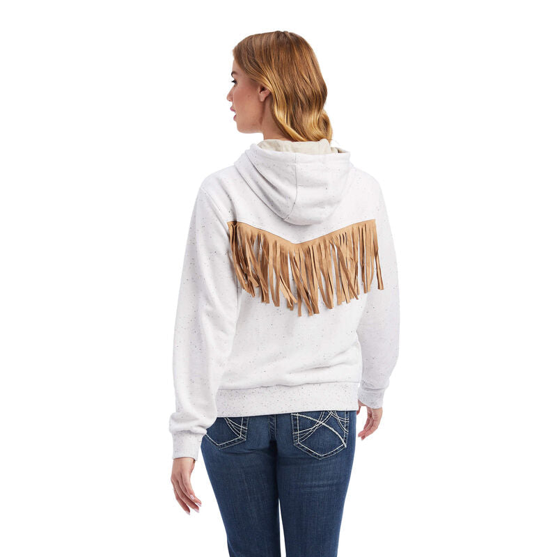 Desert View Full Zip Sweatshirt- EGRET