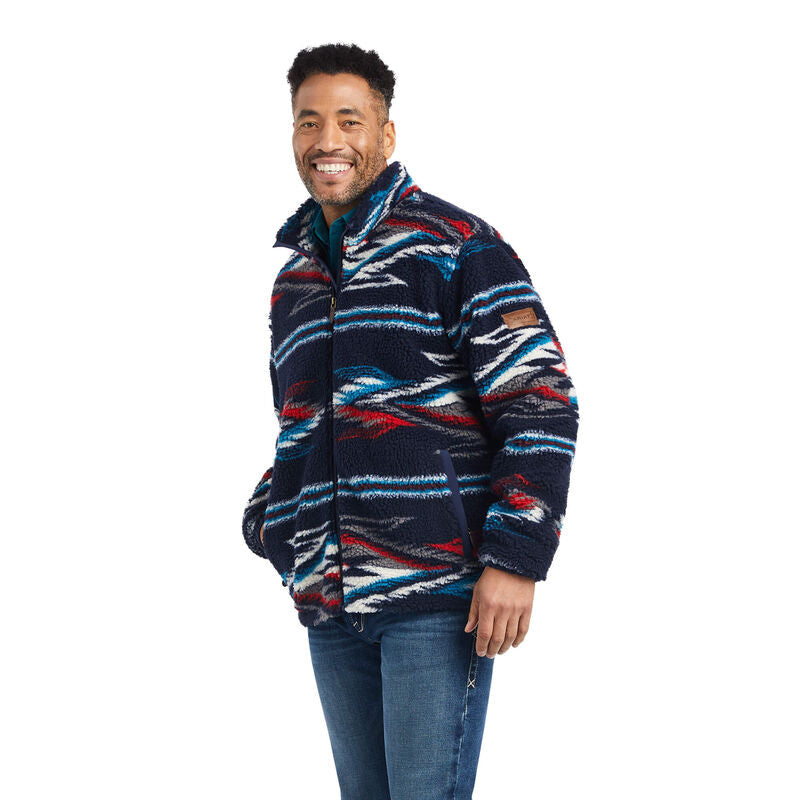 Fleece Chimayo Jacket- NEW MEXICO NAVY