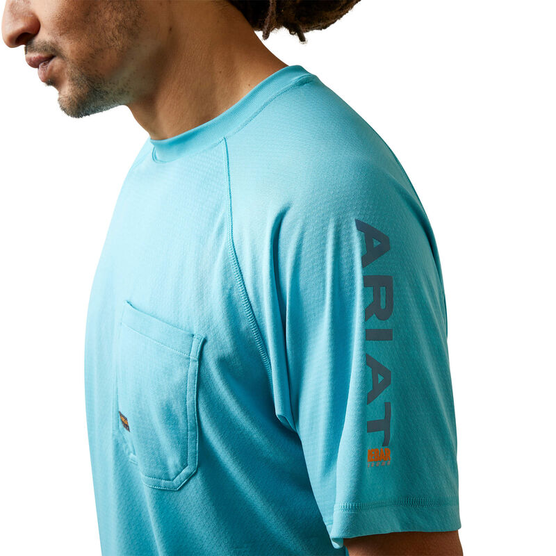 Rebar Heat Fighter T-Shirt-MAUI BLUE
