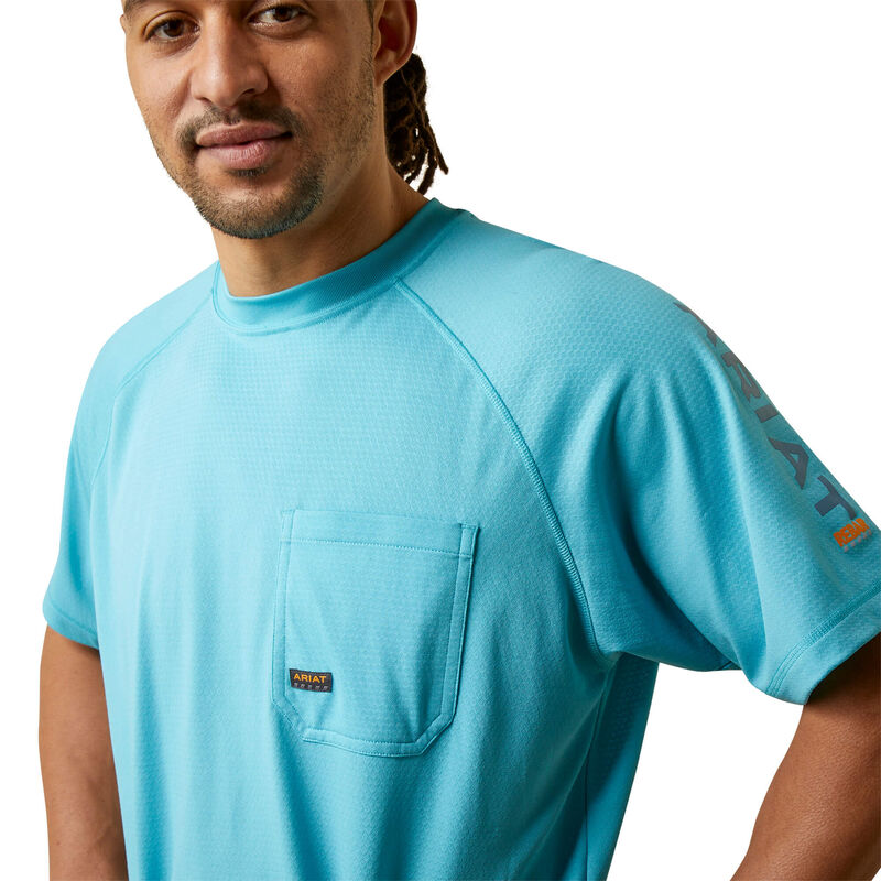Rebar Heat Fighter T-Shirt-MAUI BLUE