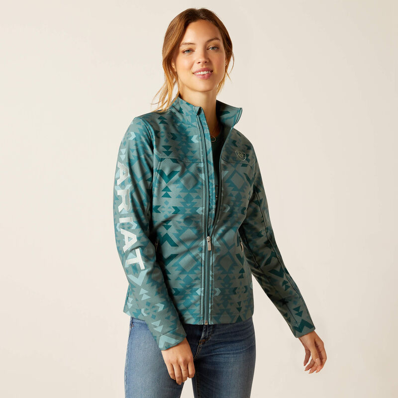 New Team Softshell Print Jacket-Pinewood