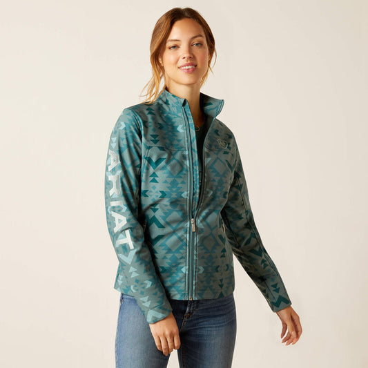 New Team Softshell Print Jacket-Pinewood