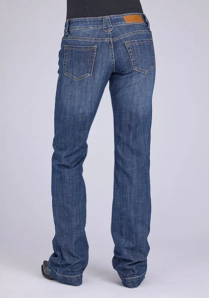 Tin Haul 280 Rosie Fit Flap Pockets (Medium Wash) - Women's Bootcut Jeans