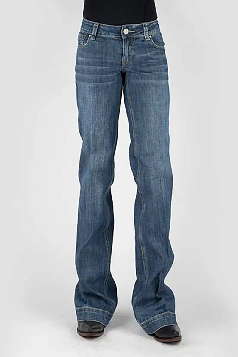 Tin Haul 460 Ella Fit Horse Pocket ( Denim Medium Wash ) - Women's Jeans