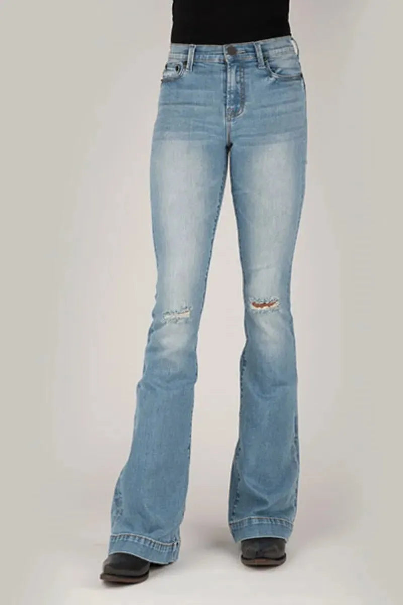 Tin Haul Libby High Raise Flare (Light Wash) - Women's Jeans (Closeout)