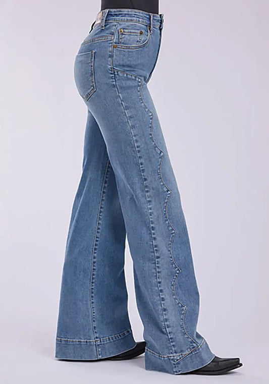 Tin Haul 870 Clair Fit Side Yoke ( Denim Light Wash )- Women's Jeans (Closeout)