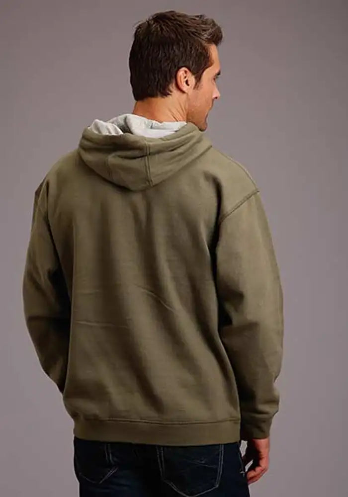 Stetson Eagle in Shield (Olive Greeny) - Men's Hoodie Sweatshirt