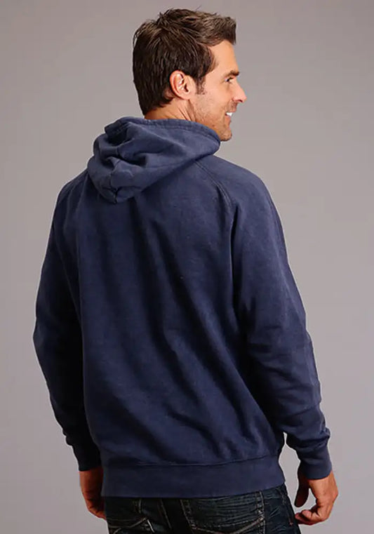 Stetson Vintage Emblem (Navy) - Men's Hoodie Sweatshirt