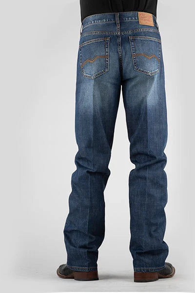Stetson 1312 Fit Pocket Stitching (Dark Wash) - Men's Jeans
