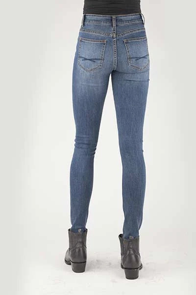 Stetson 902 High Waist Skinny Fit (Medium Wash) - Women's Jeans