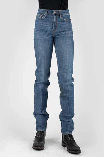 Stetson 915 High Rise Straight Fit (Medium Wash) - Women's Jeans