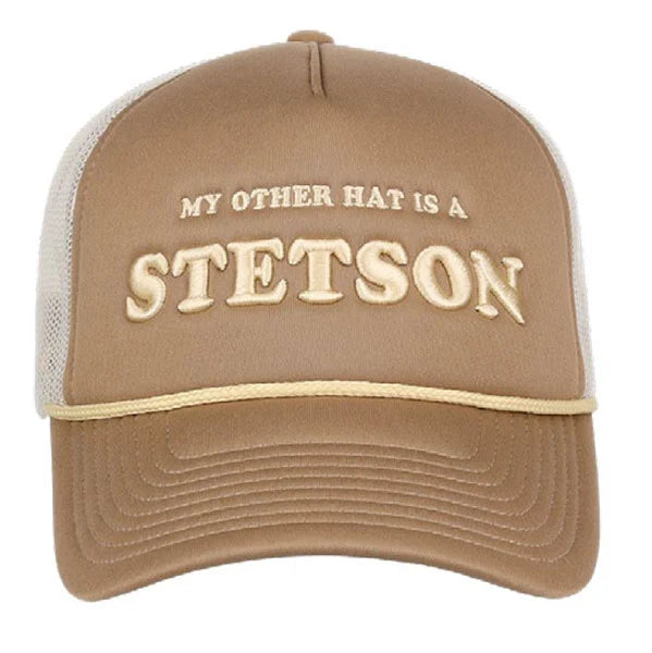 Stetson "My Other Hat Is A Stetson" (Tan) - Trucker Cap