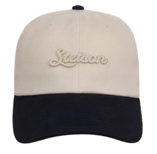 Stetson Embroidered Logo (Cream/Navy) - Trucker Cap