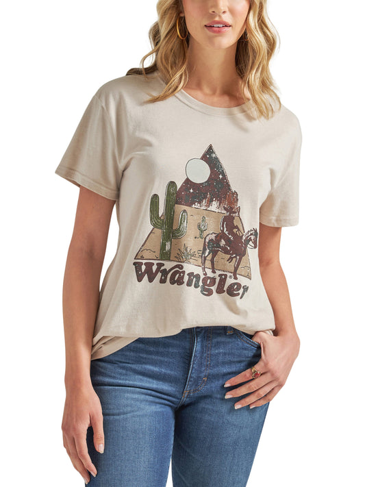 Wrangler Retro Tee- Silver lining