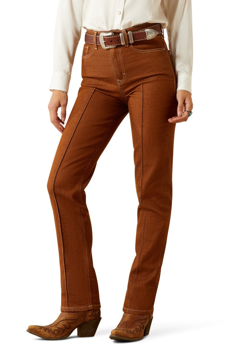 Ariat Women's Rust Ultra High Rise Relaxed Straight Leg Jean