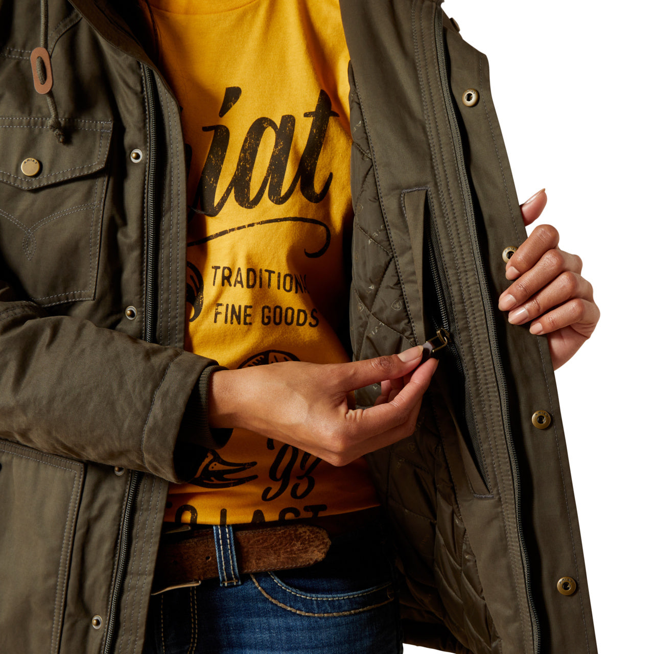 Ariat Women's Earth Western Yoke Grizzly Insulated Parka