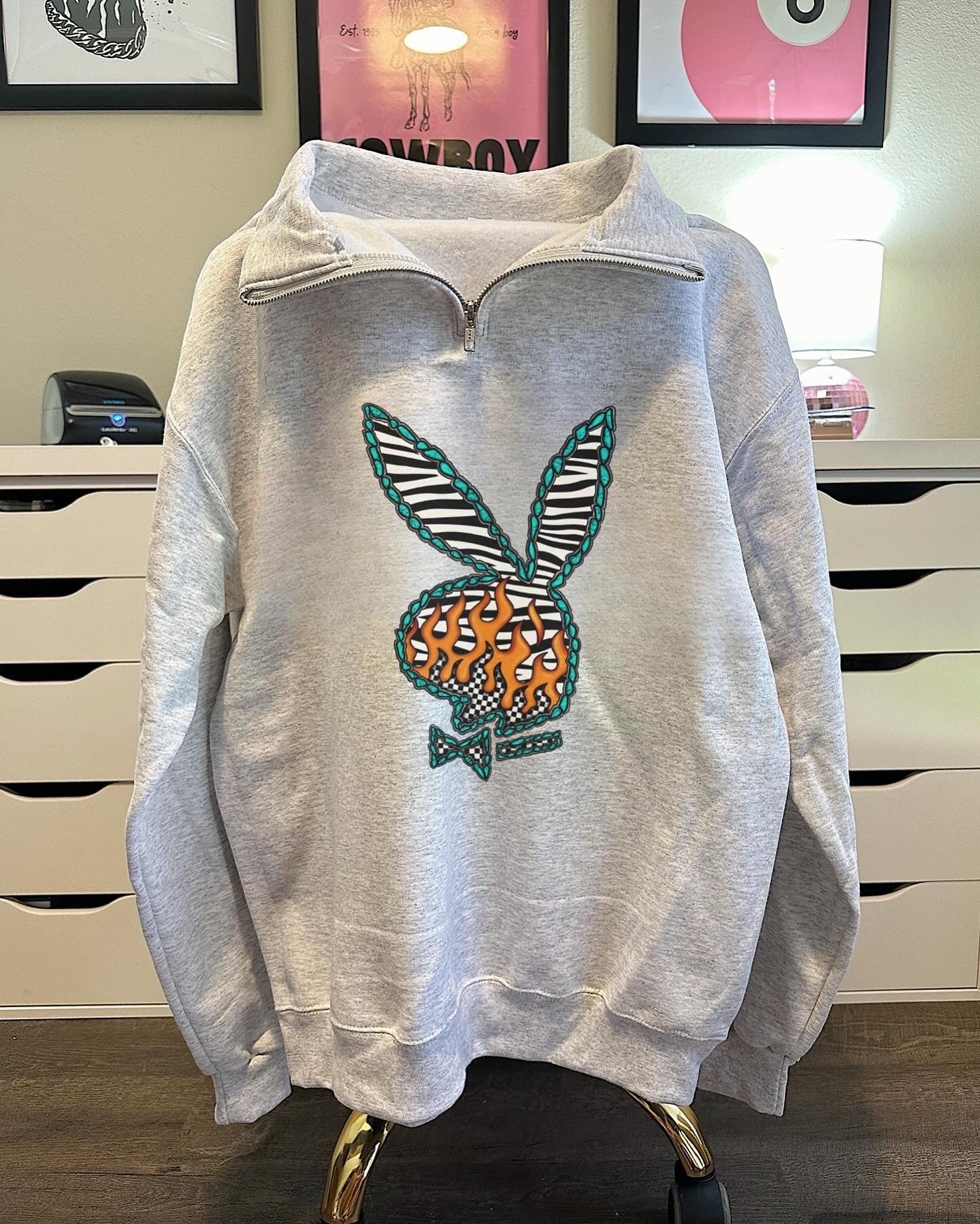 Western Bunny Quarter Zip