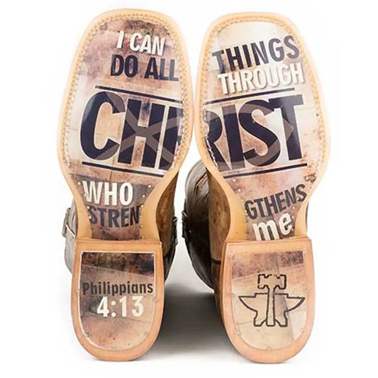 Tin Haul Ichthys Aroundus With 4:13 Sole - Men's Leather Cowboy Boot