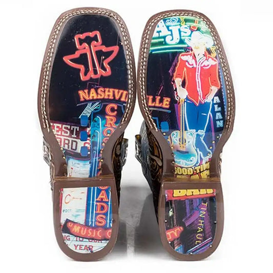 Tin Haul Country Sound - Men's Leather Cowboy Boot