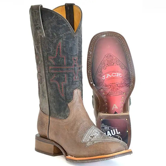 Tin Haul Blackjack/Winning - Men's Leather Cowboy Boot