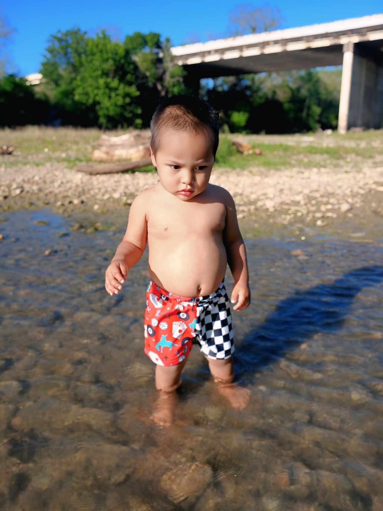 Luck Of The Draw Swim Trunks (FINAL SALE)