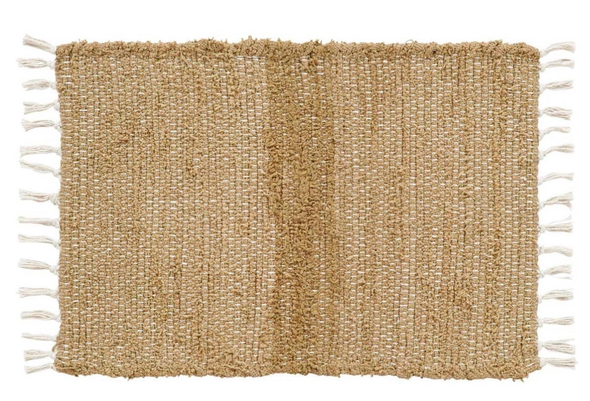 Burlap Natural Chindi Rug