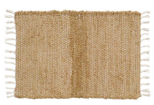 Burlap Natural Chindi Rug