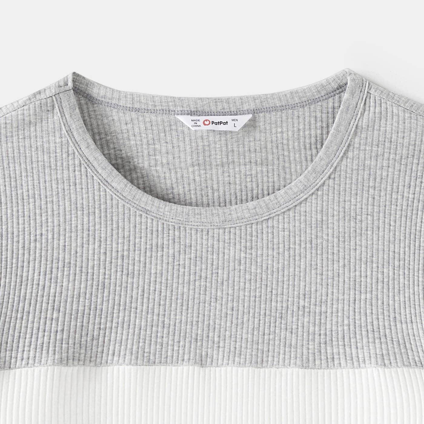 Family Matching Color-Block Tops and Flutter Dresses Sets: Burgundy